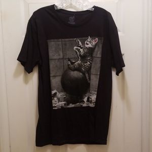 Cat on Wrecking Ball Tshirt
